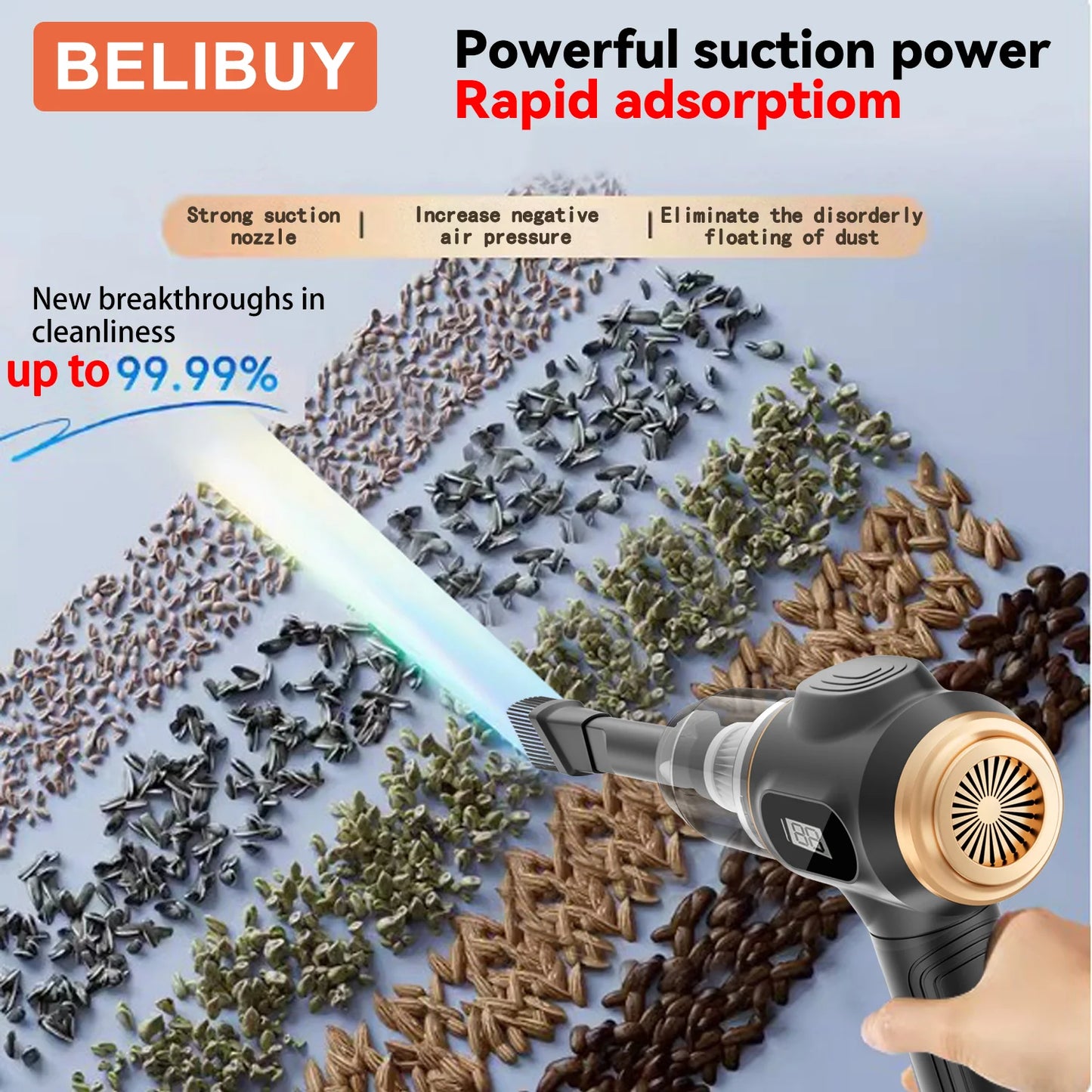 Home Appliance Vacuum Cleaner USB Charging High Power Strong Suction Carpet Cleaner Machine Vacuum Cleaner for Car