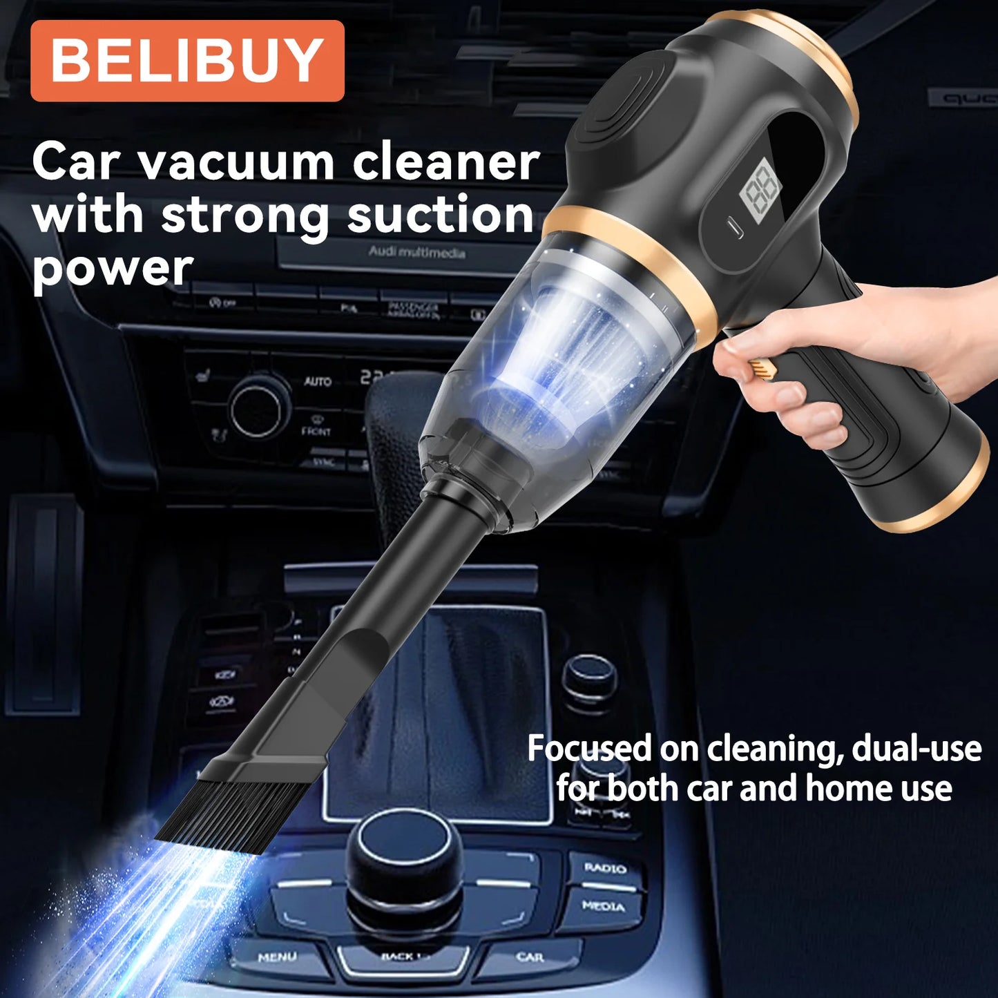 Home Appliance Vacuum Cleaner USB Charging High Power Strong Suction Carpet Cleaner Machine Vacuum Cleaner for Car