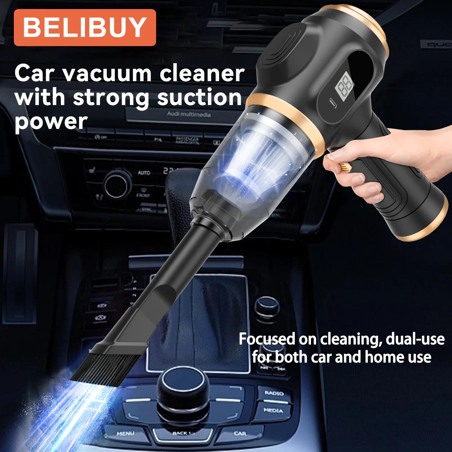 Home Appliance Vacuum Cleaner USB Charging High Power Strong Suction Carpet Cleaner Machine Vacuum Cleaner for Car